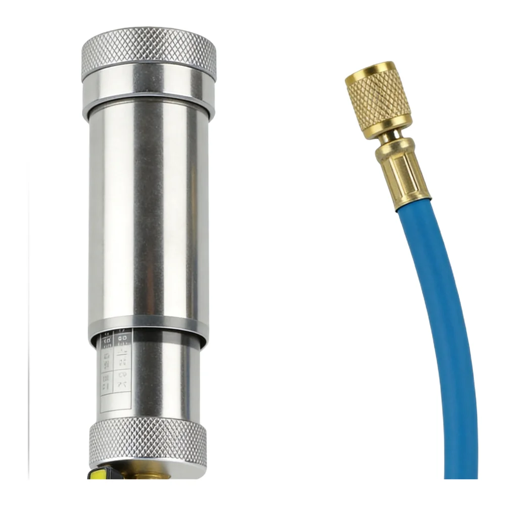 Compatible With R134A for r1234yf Fluorescent Dye Injector As Shown In The Figure AC Oil Injector Kit Aluminum Alloy
