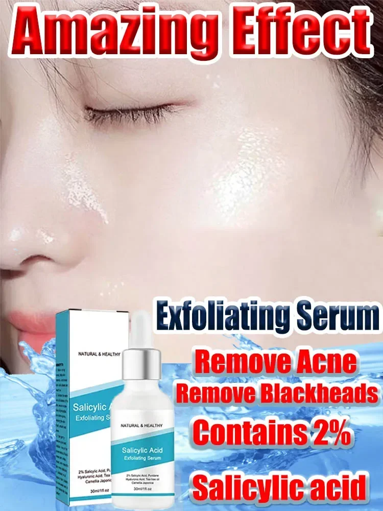 

Salicylic Acid Exfoliating Serum Anti Aging Essential Oil Shrink Pores Remove Acne Facial Care