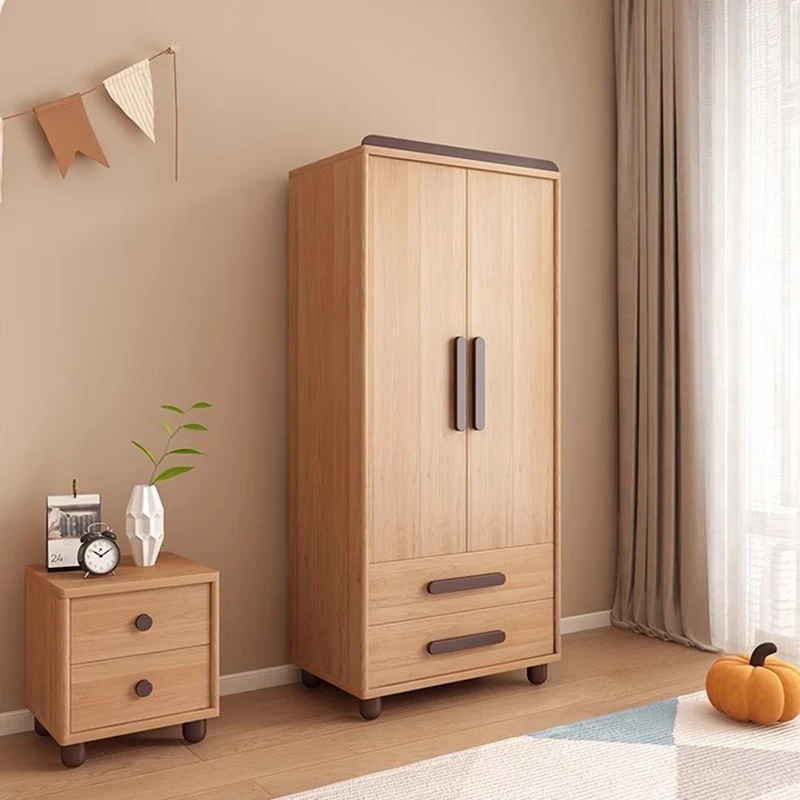 

Storage Wooden Wardrobes Bedroom Hanger Shirts Clothing Wardrobes Layered Apartment Ropero Armable De Ropa House Accessories