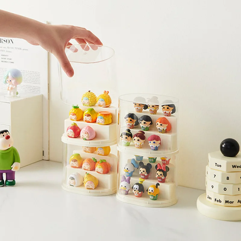 1 stücke Blind Box Display-ständer Transparent Haushalt Lagerung Box Handgemachte Puppe Nette Korn Kleine Ornament Display-ständer