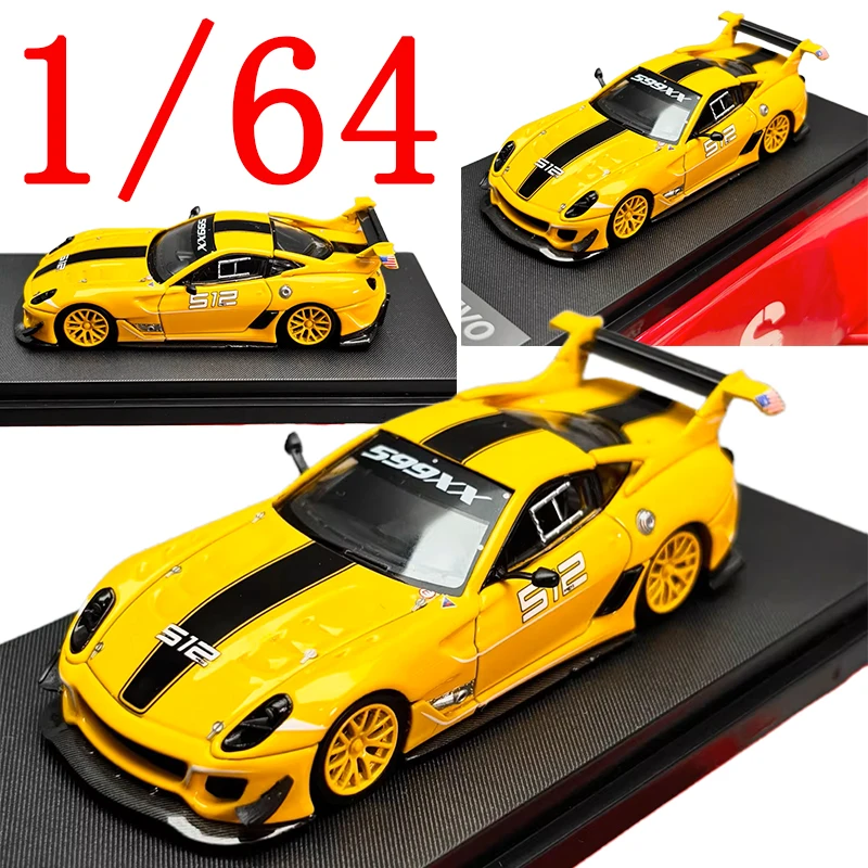 

LS Diecast 1/64 Scale Ferrari Alloy Model Cars Ferrari 599XX EVO 512# Play Vehicles Toys for Boys Gift Original Box