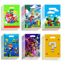 super Mario Gift Bags Birthday Decoration Super Bros Goody Biscuit Package Candy Bag Baby Shower Kids Gifts For Party Supplies