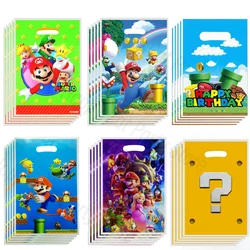 Super Mario Geschenk Taschen Geburtstag Dekoration Super Bros Goody Keks Paket Süßigkeiten Tasche Baby party Kinder Geschenke für Party zubehör