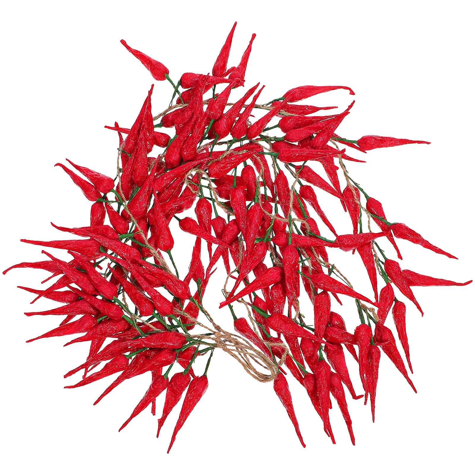 5 Pcs Chili Pepper Model Decoration of The Lid Hanging Fake Vine Simulation Foam Window Pendant