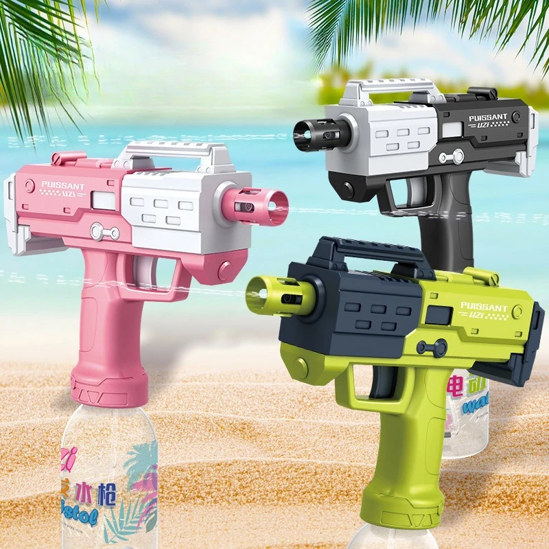 Pistola de água pulverizada uzi para crianças, pistola elétrica de alto desempenho, verão, piscina, praia, batalha, brinquedos ao ar livre
