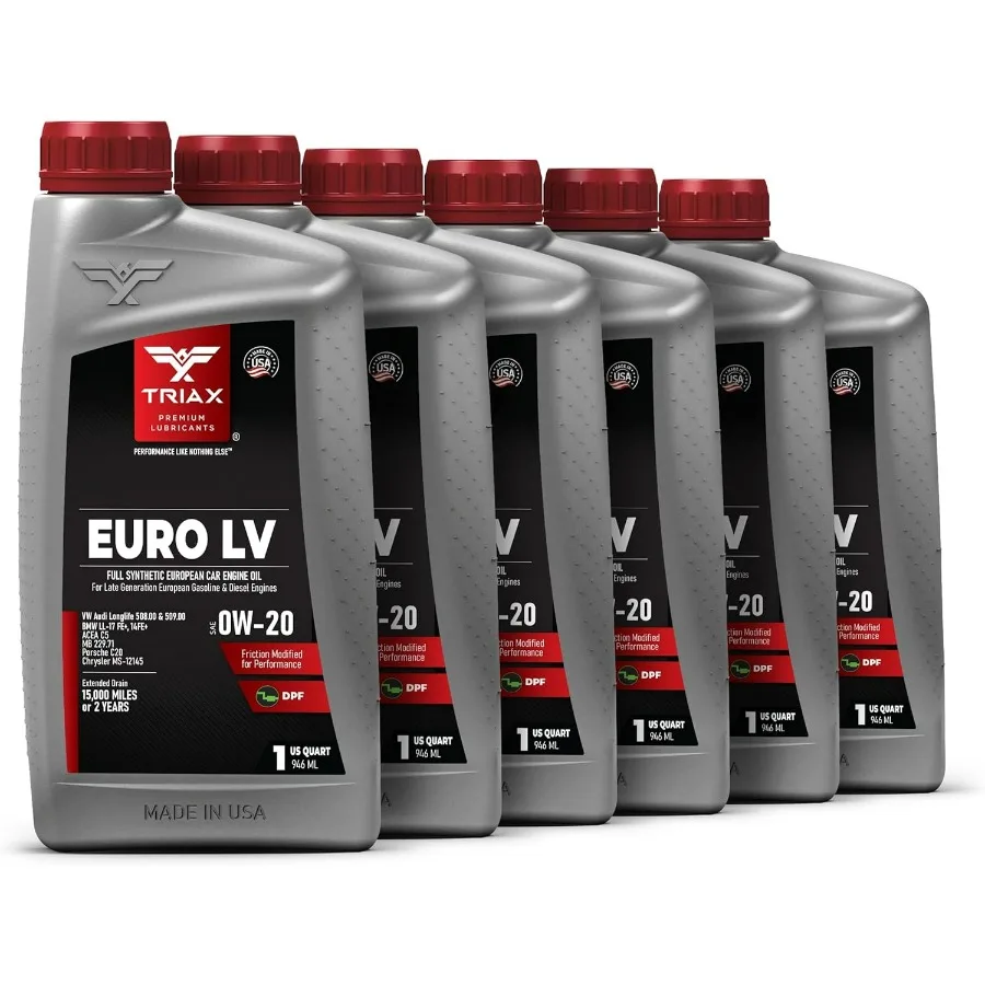 Euro LV 0W20 زيت محرك السيارة الأوروبي الاصطناعي الكامل PAO Esters 15K ميل OEM الصف متوافق مع BMW LL12 + LL17 + MB 229.71 VW