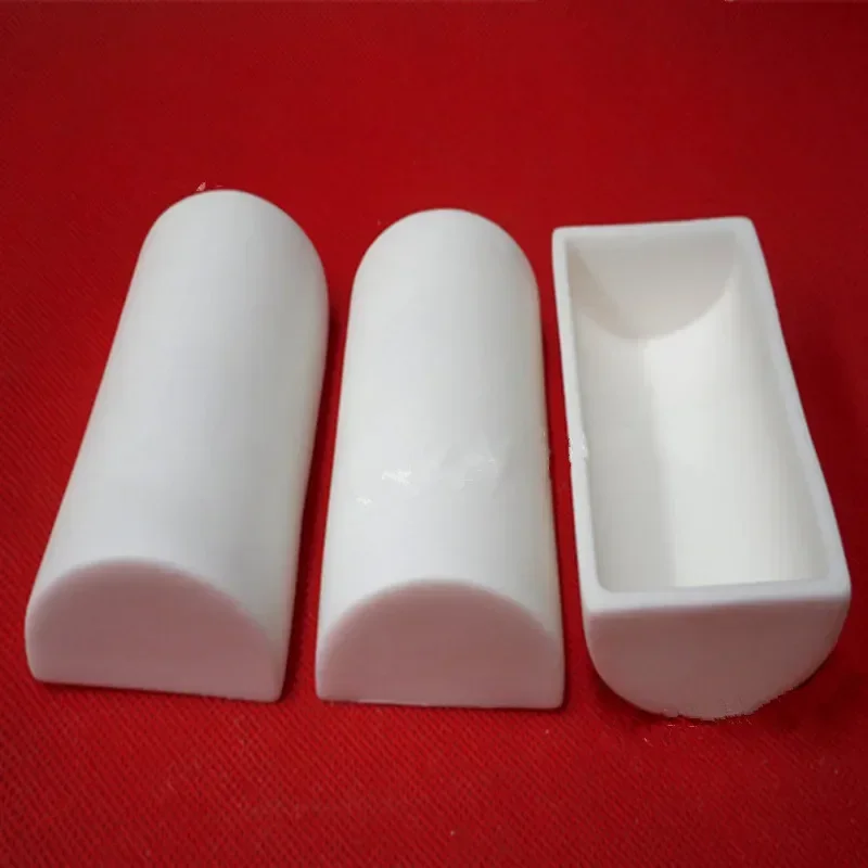 99.3% alumina ceramic / Semicircle corundum crucible /Al2O3 ceramic crucible / Sintered crucible/Analytical research crucibles
