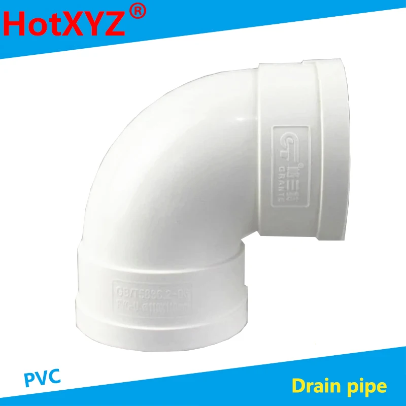 

PVC White Drain pipe 90 degree Elbow Inner diameter 50-200mm drain pipe fittings fittings connector Kitchen Drain Fittings 1 Pcs