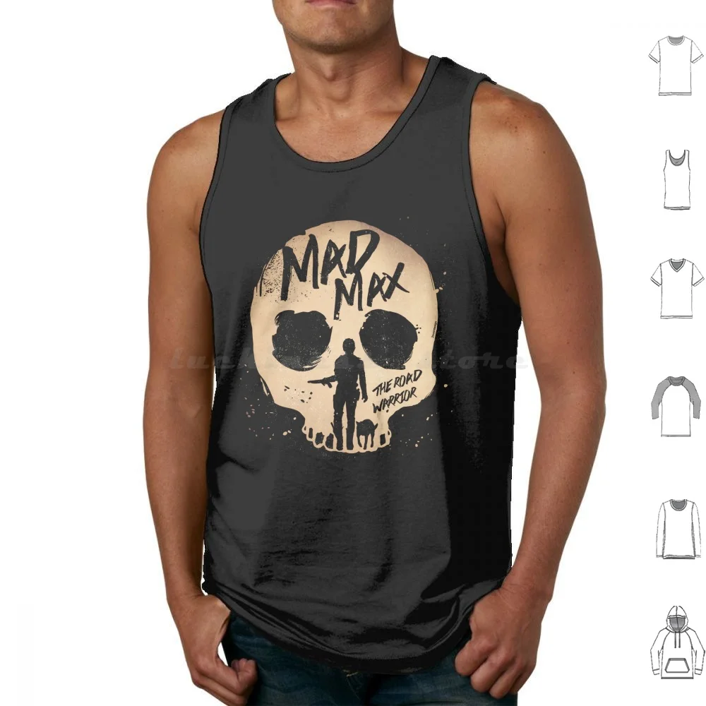

Mad Max Tank Tops Vest Sleeveless Cool Movie Cinema Film Cinephile Alternative Art Road Skull Retro 80s Eighties