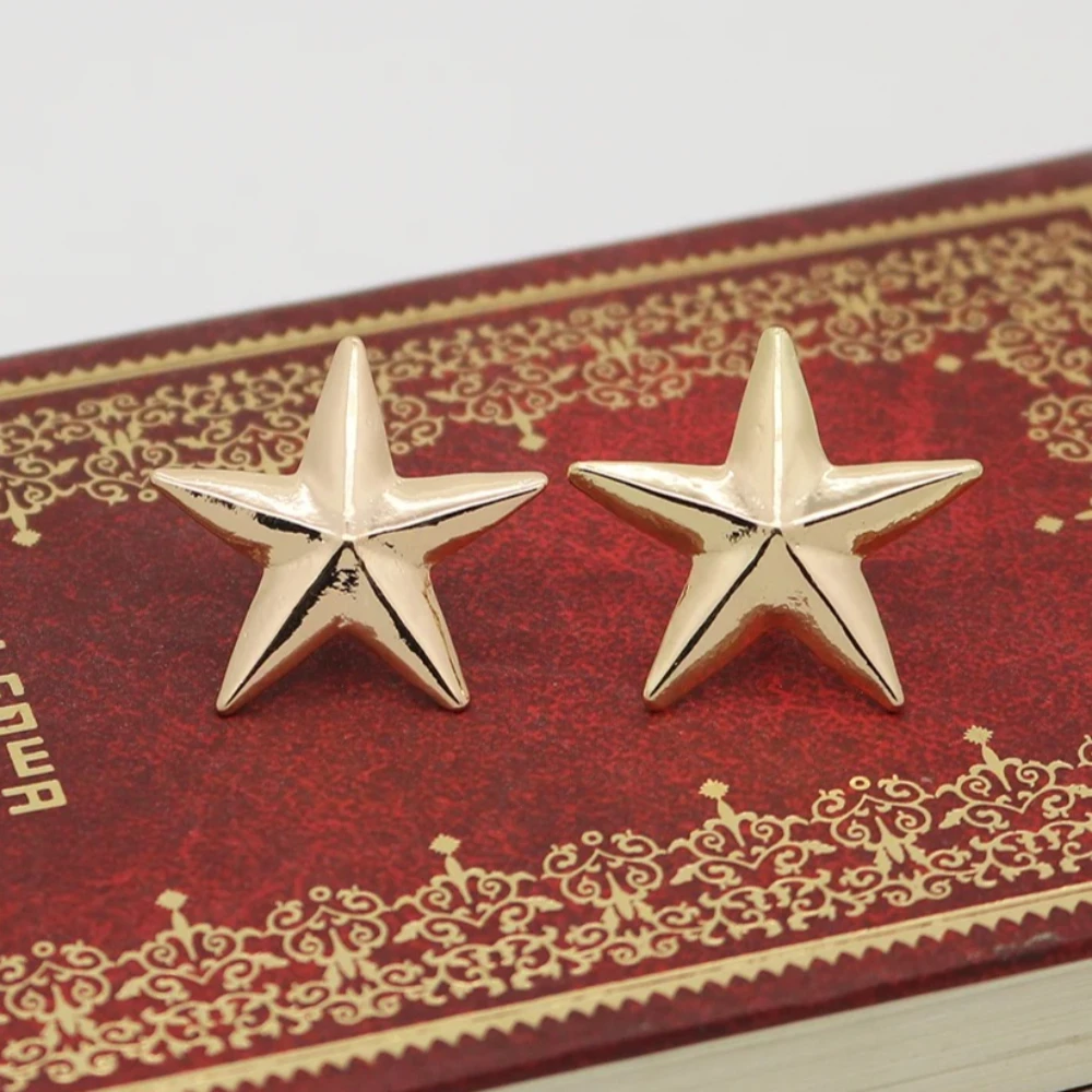 شارة بروش دبوس معدني بخماسية طية صدر السترة من Little Star - دبابيس ياقة قميص للجنسين، إكسسوارات بلوزات أنيقة للرجال والنساء #4