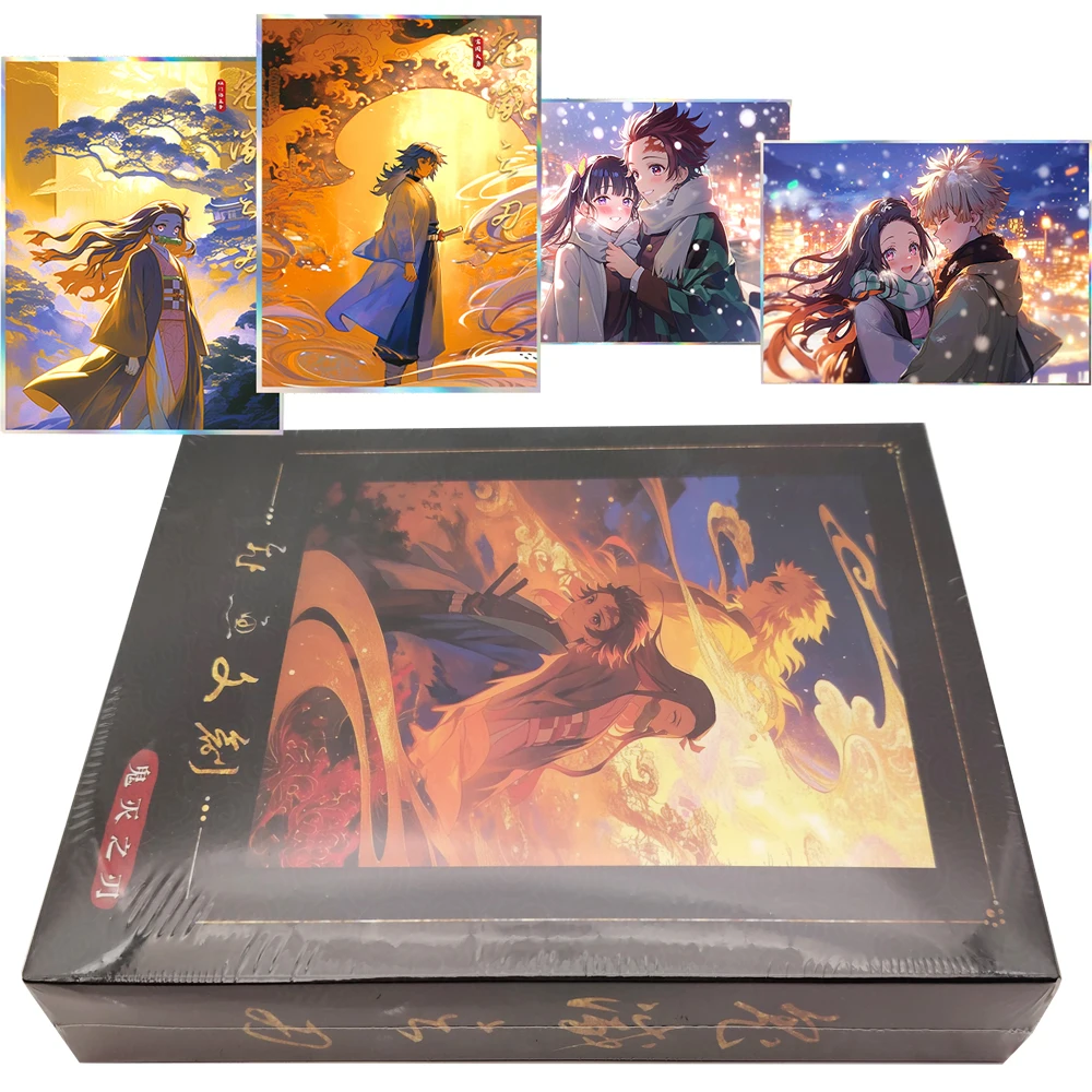

Demon Slayer Japanese Anime Collection Cards Hot Blooded Characters Rare Limited Acrylic Color Paper Card Christmas Toys Gifts
