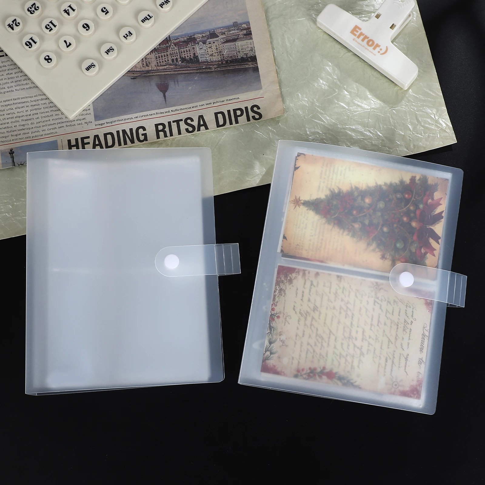 80 หน้าโปร่งใส Matte Snaps คู่มือวัสดุเก็บหนังสือ Creative DIY วารสารนักเรียนเครื่องเขียน