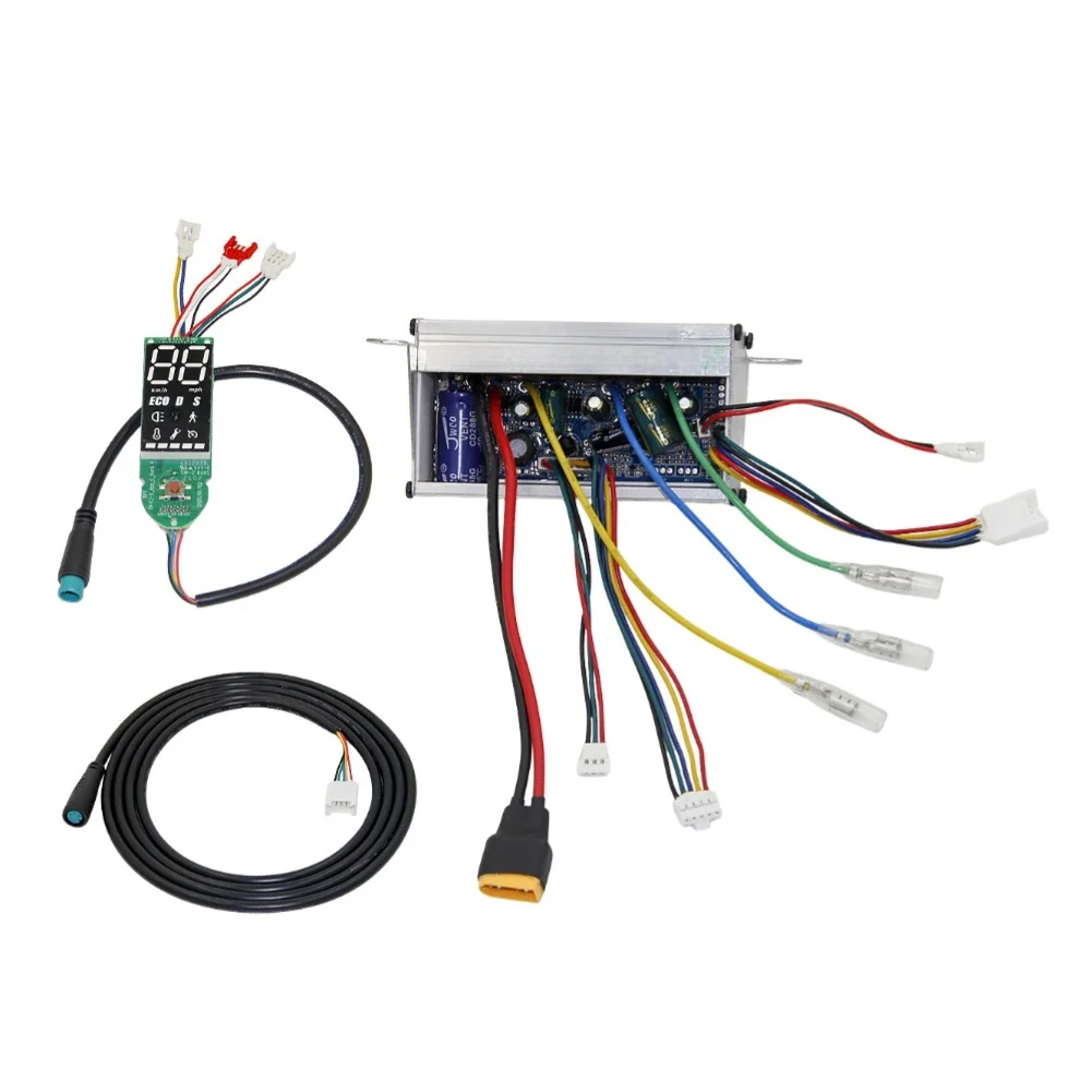 36V Electric Scooter Control System Kit for 10 Inch Models Including Mainboard Display Unit and 170cm Data Communication Cable
