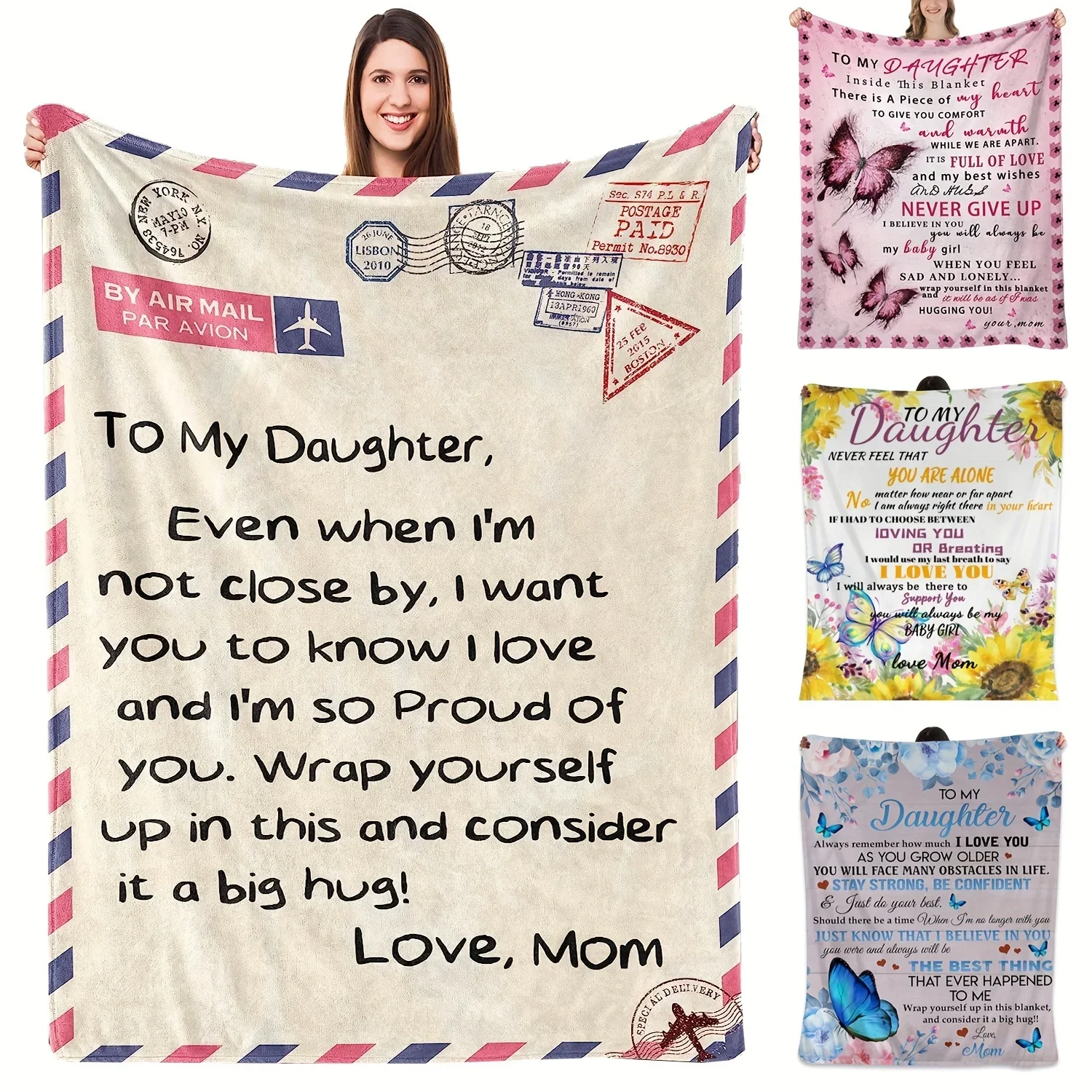 A Thoughtful Birthday Gift From A Mother To Her Daughter, Suitable for Various Places, with High-quality Wool Blankets