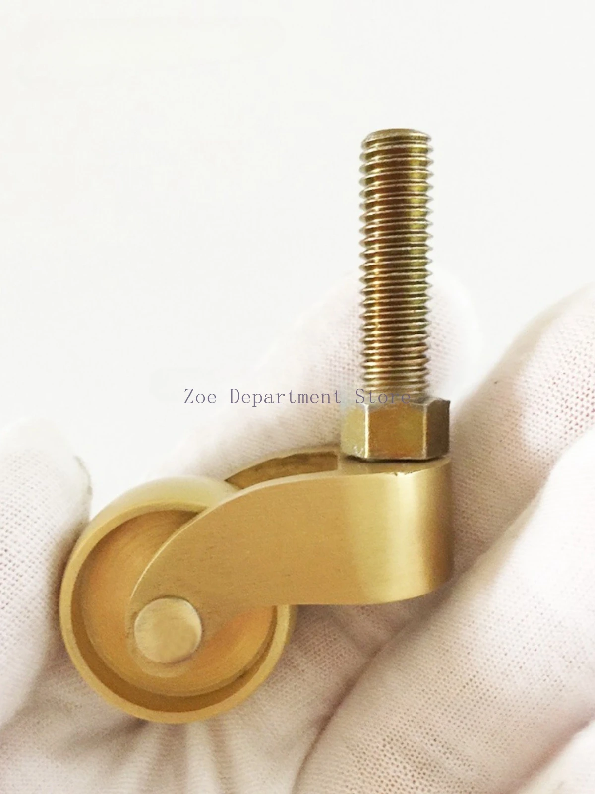 4PCS Brass + Polyurethane Universal Furniture Casters Table Chair Sofa Leg Wheels Furniture Runners Rollers With Screw Rod Z529