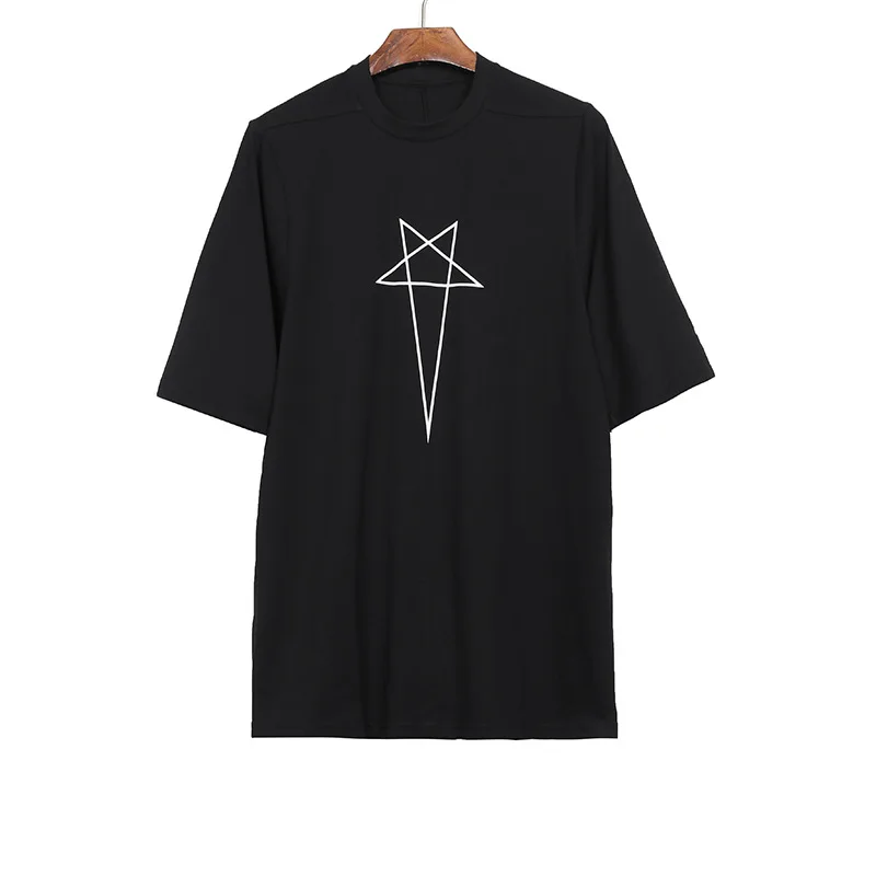 Dark OWENS printed star awn RO pentagram loose casual T-shirt short sleeved unisex