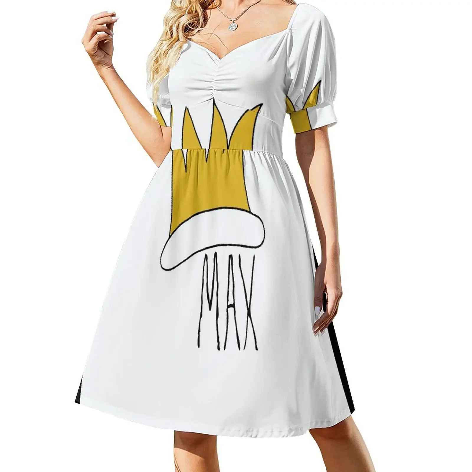 

Max WTWTA Short-Sleeved Dress sexy dress chic and elegant woman dress Woman clothes