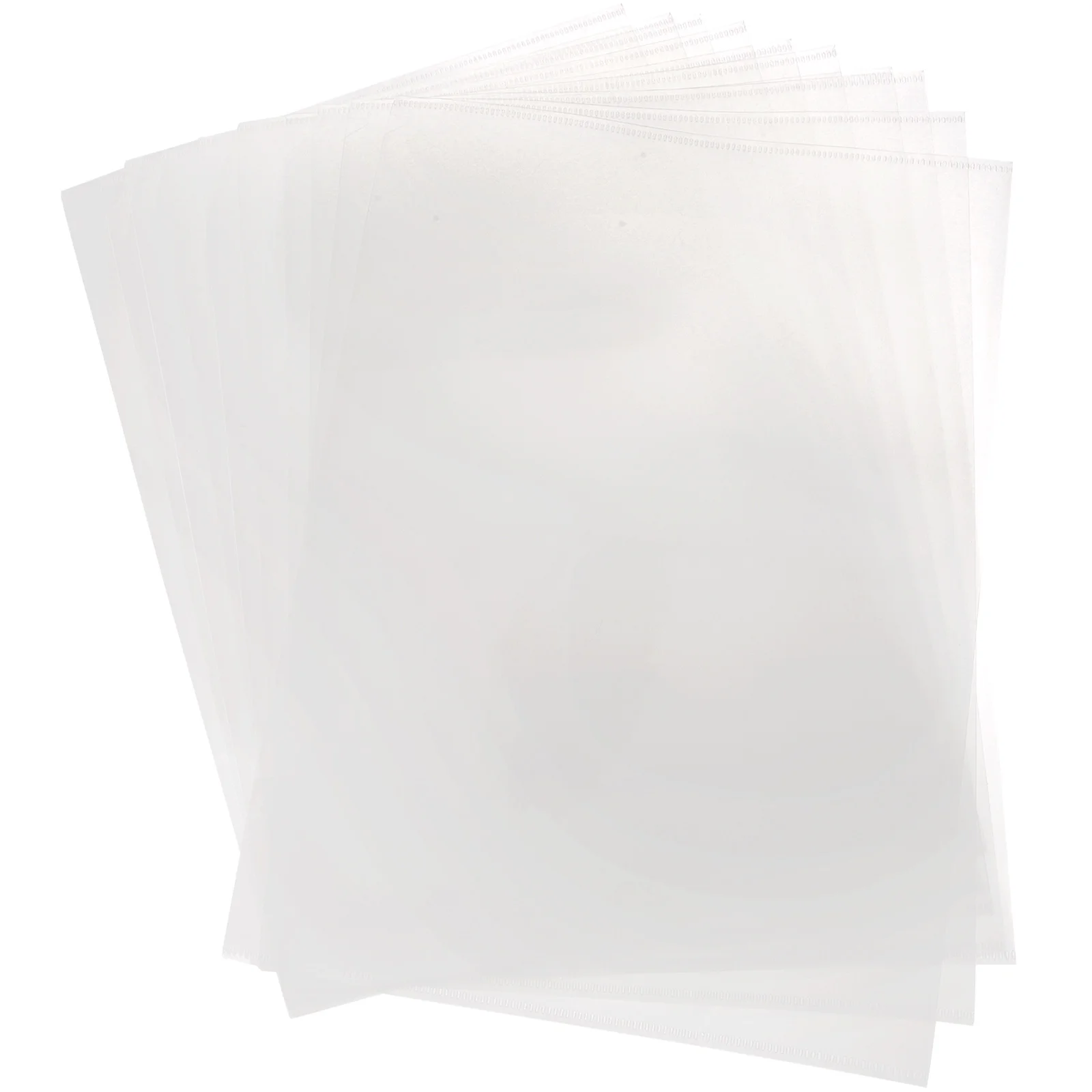

10pcs A4 File Folders Clear Plastic Document Holders Office Study Paper Organizer Transparent File For Students Business Travel