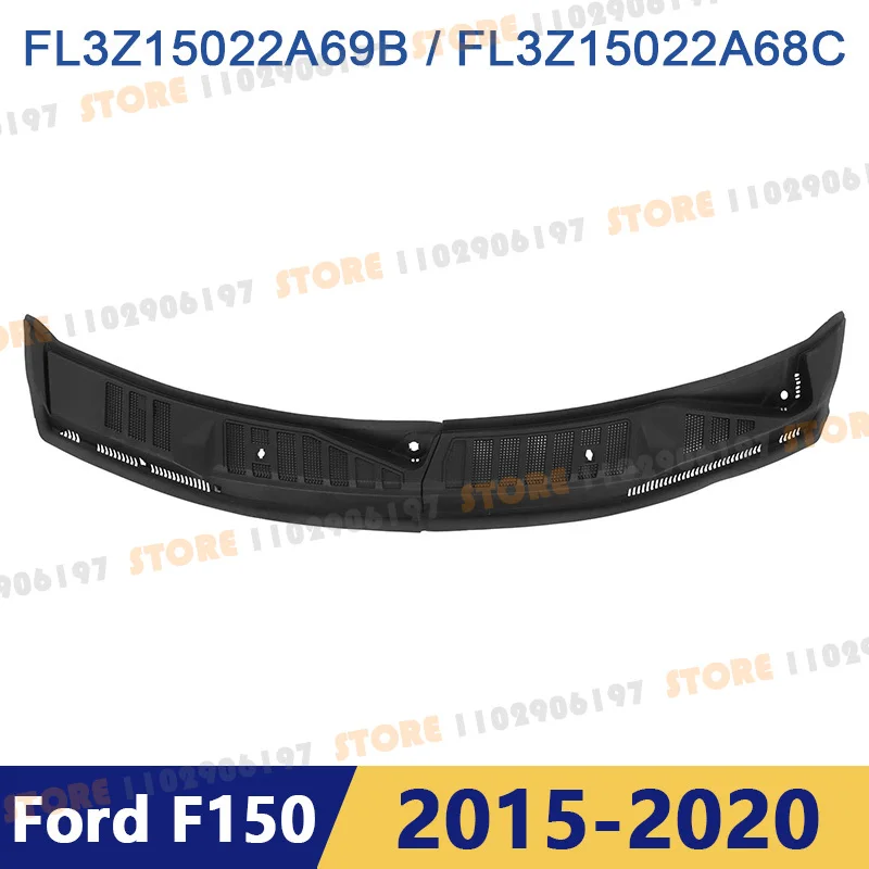 for 2015-2020 Ford F150 Windshield Wiper Cowl Grille Vent Cover Panel Hood Assembly Left & Right FL3Z15022A69B FL3Z15022A68C