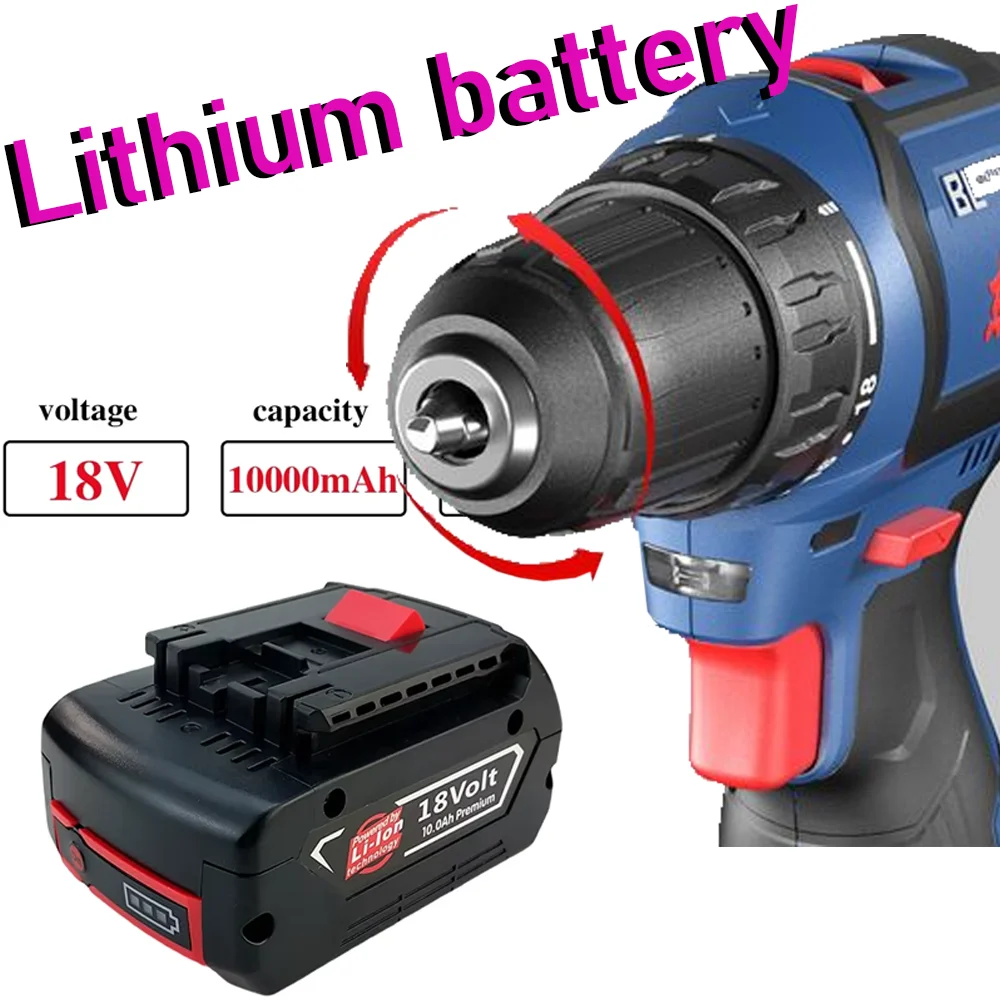 

Suitable for Bosch BAT609 BAT609G BAT618 BAT618G Rechargeable power tool battery 18V 10.0Ah lithium battery