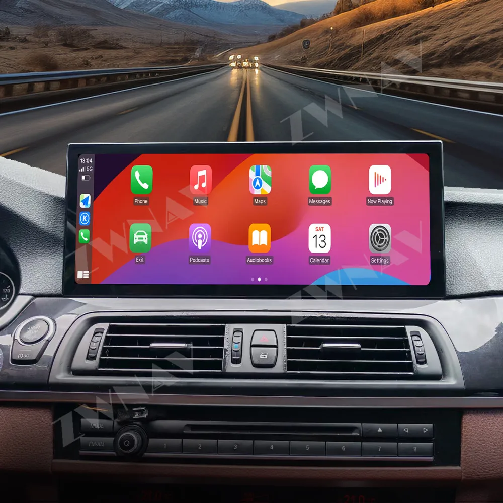 

15.6” For BMW 5 Series 2010-2017 Android auto touch screen GPS navigation carplay multimedia player radio wireless head unit