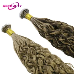 Micro Link Hair Extension Human Hair Natural Wave Women Nano Ring Human Hair Extensions 0.8g/pc 50pcs Microlink Hair Extension