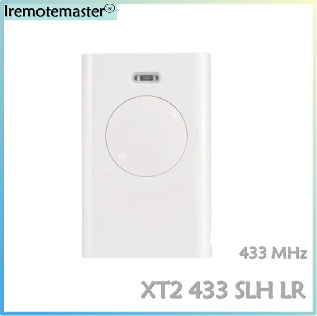 Télécommande de Garage pour Repalcement XT2 433 SLH LR, Blanche, 433.92MHz, Code Roulant, Haute Sensibilité de Signal, Réception Sécurisée