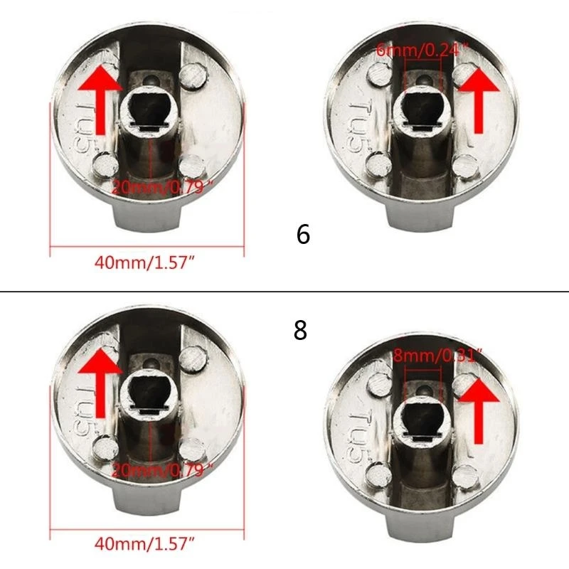  4Pcs Gas Stove Cooker Knob Adaptors Oven Rotary Switches Burners Control Knob - view 6