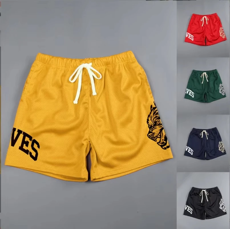 

Mens Summer Streetwear Sports Casual Shorts Gym Fitness Mesh Quick Dry Running Beach Basketball Jogger Short Pants Sweatpants