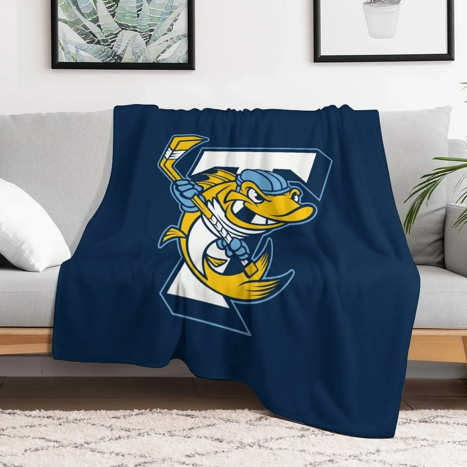 Toledo Walleye Throw Blanket Designers Quilt Blankets