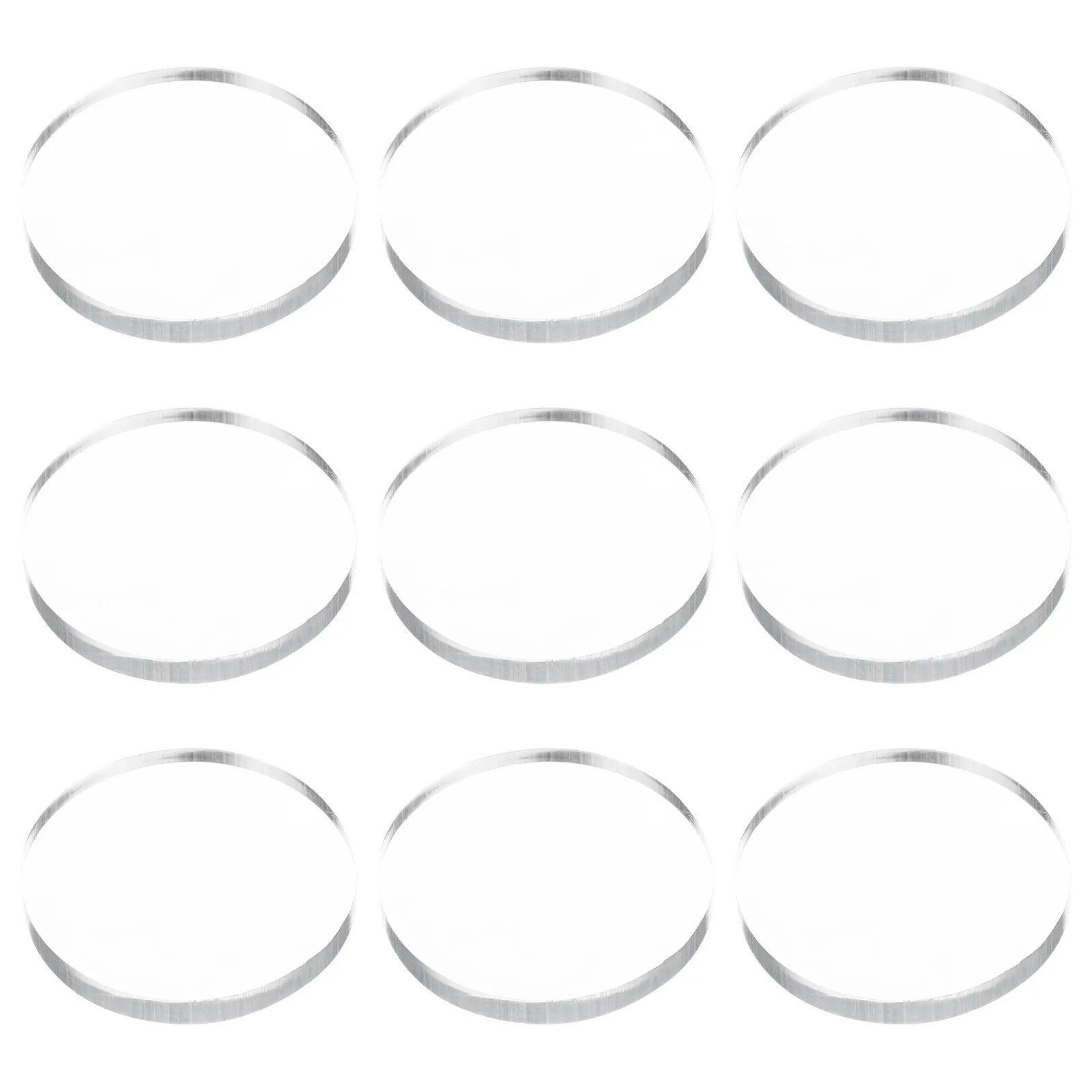 10Pcs Anti Spacer Glass Table Pad Suction Cup Wahser Glass Cover Damper Cushion Bumper Pad Furniture Spacers Home Organization
