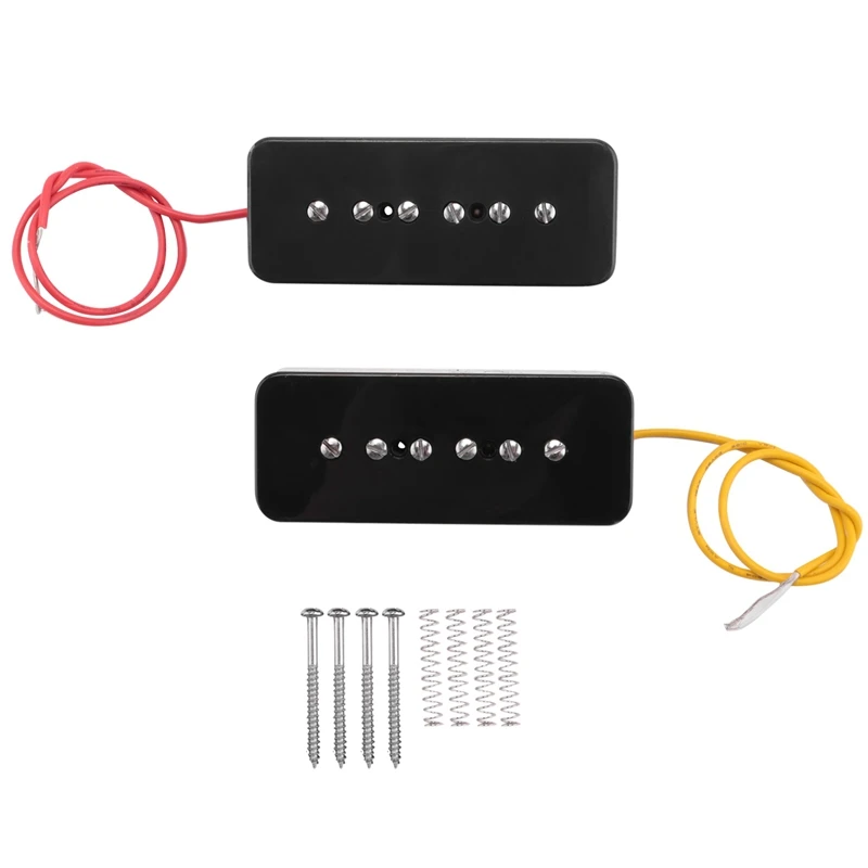 Quality Set Of Neck Bridge Soap Bar P90 Pickup Alnico 5 Electric Guitar Pickup Single Coil Guitar Parts