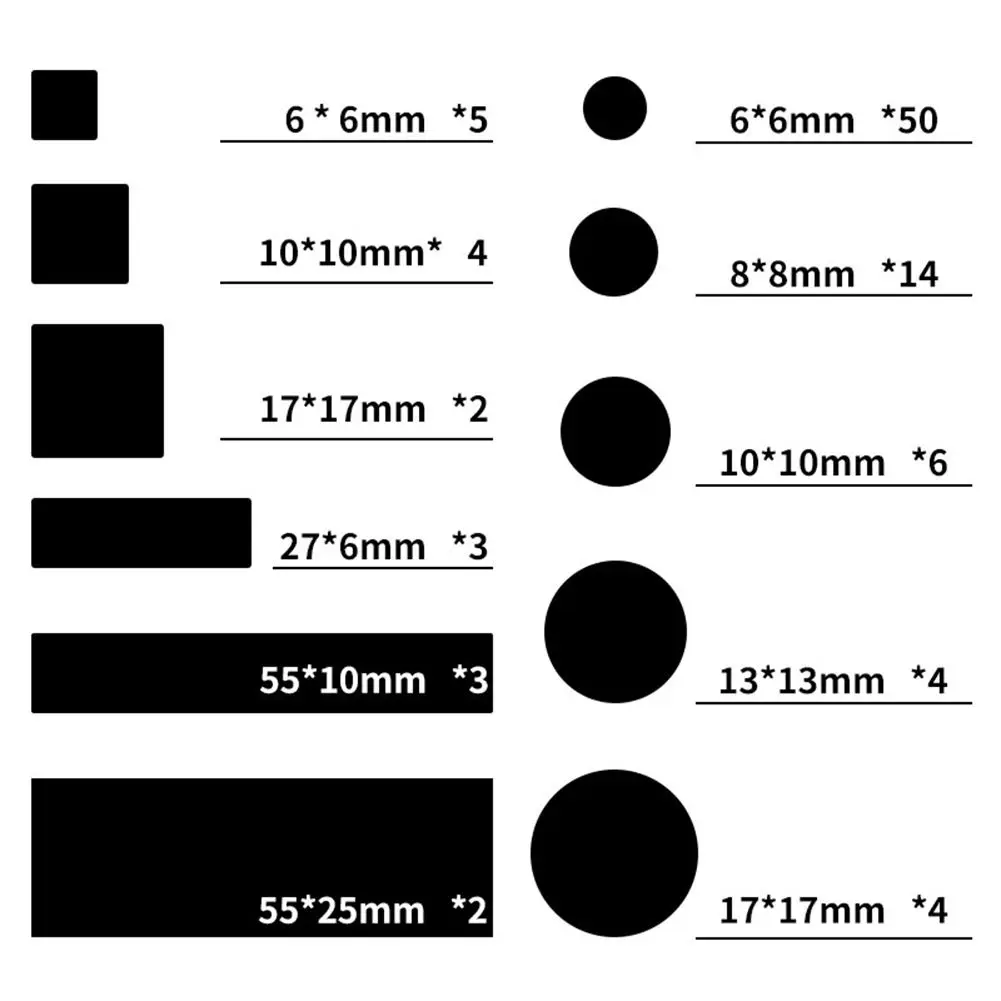 1pcs Light Dimming Stickers 8x4inch Light Blocking Stickers For Electronics Car Electronic Product Car LED Blackout Stickers