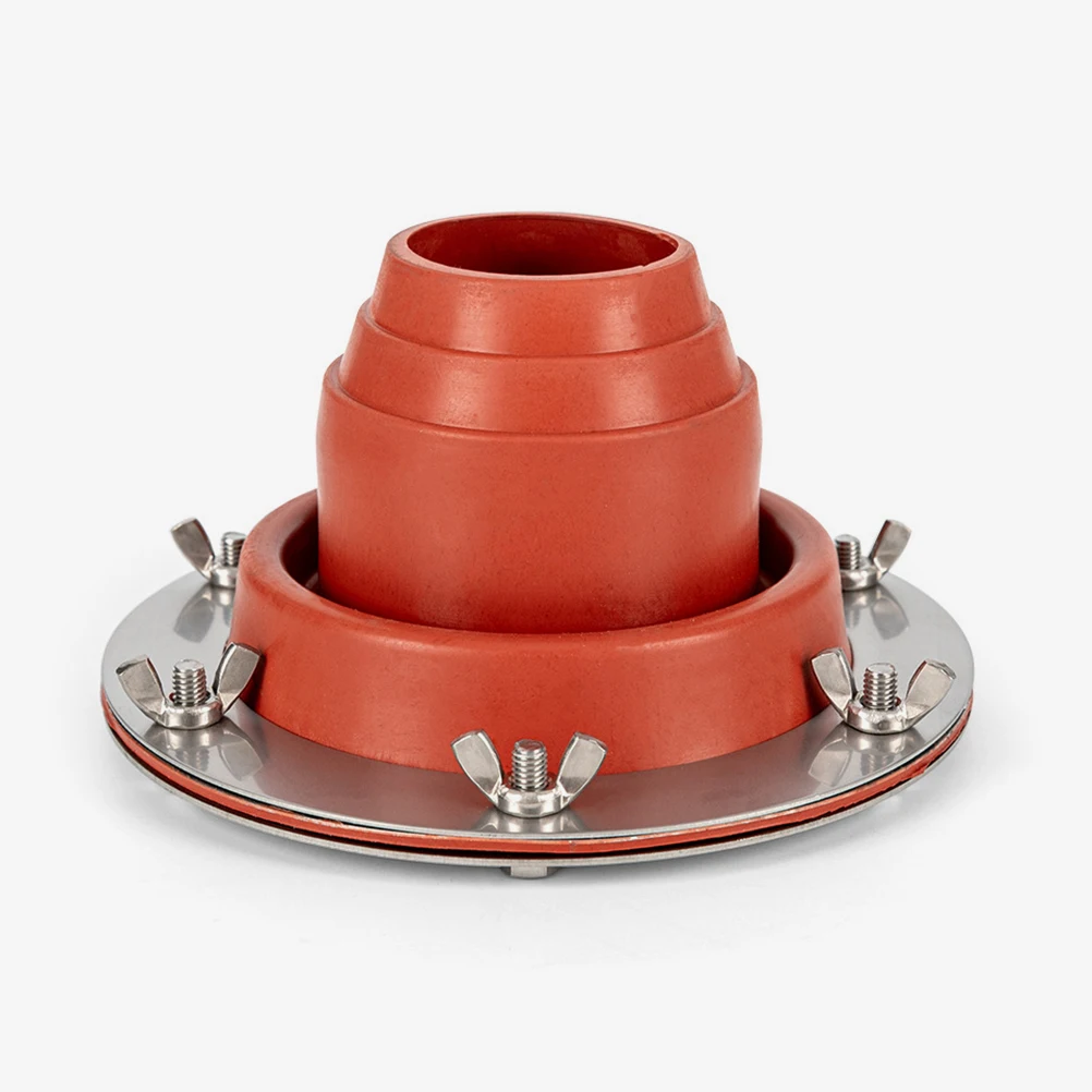 

Stainless Steel Chimney Anti Scalding Device Silica Gel Flame Retardant Tent Stove Jack Lightweight Compact Design For Camping