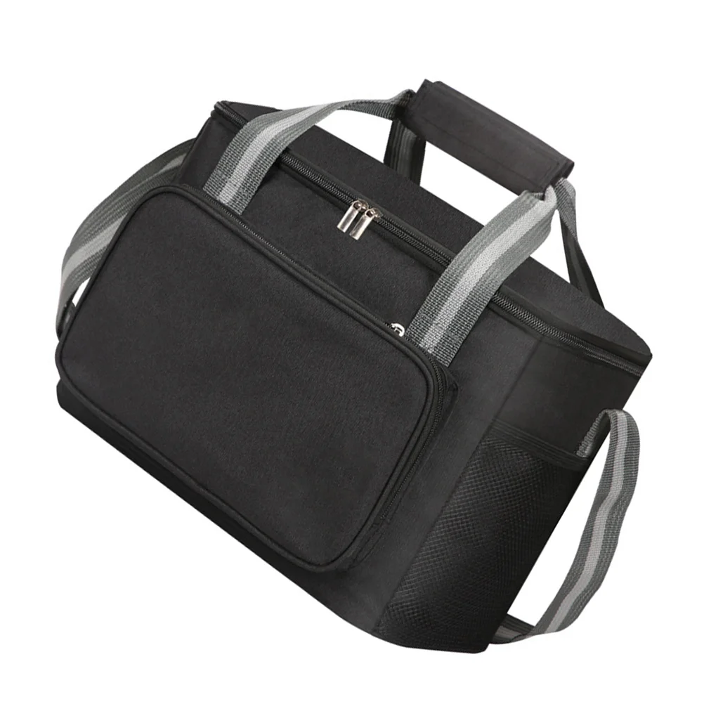 حقيبة غداء معزولة قابلة لإعادة الاستخدام مقاومة للماء حقيبة حرارية للنساء والرجال سعة كبيرة للنزهات والمكتب حقيبة تخزين المواد الغذائية