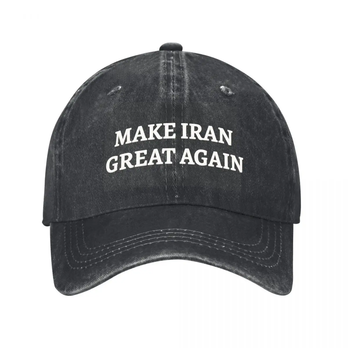 Make Iran Great Again Text Design New Vintage Washed Cotton Baseball Cap Sun Hats