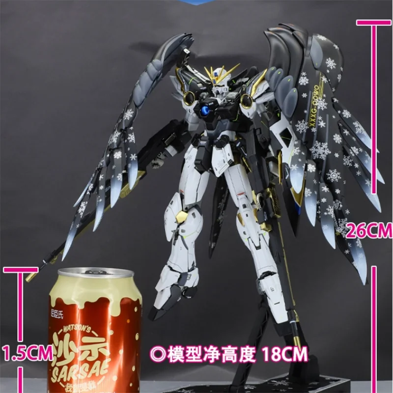 Buddhist Studio Mg 1/100 Xxxg-00W0 Wing Zero Ew Ver.ka Six Wings Night Snow Ver Assembly Model Collectible Robot Kits