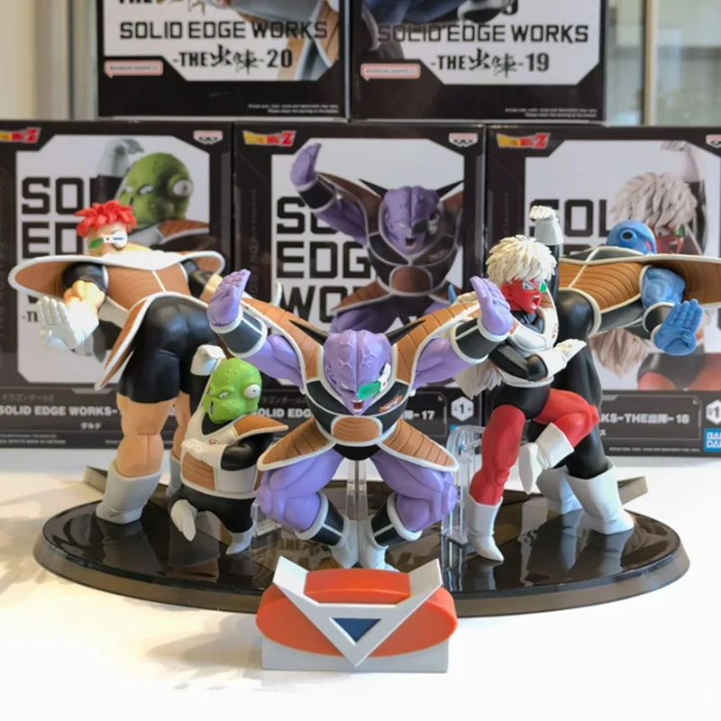 

Bandai Dragon Ball Solid Edge Works Ginyu Force Action Figure Ginyu Jeice Burter Recoom Guldo Figure Set PVC Statue Kid Toy Gift