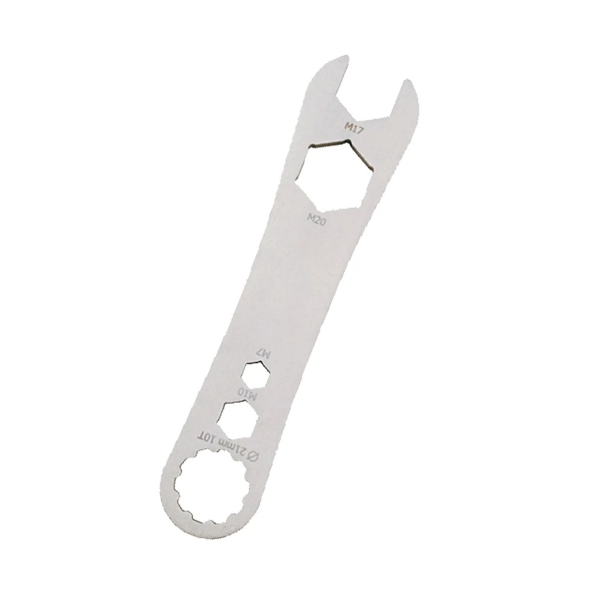 ABNC-Repair Wrench Road Bike Bike Pro Pedal Wrench Repair Tool Stainless Steel for Shimano 10 Teeth Silver