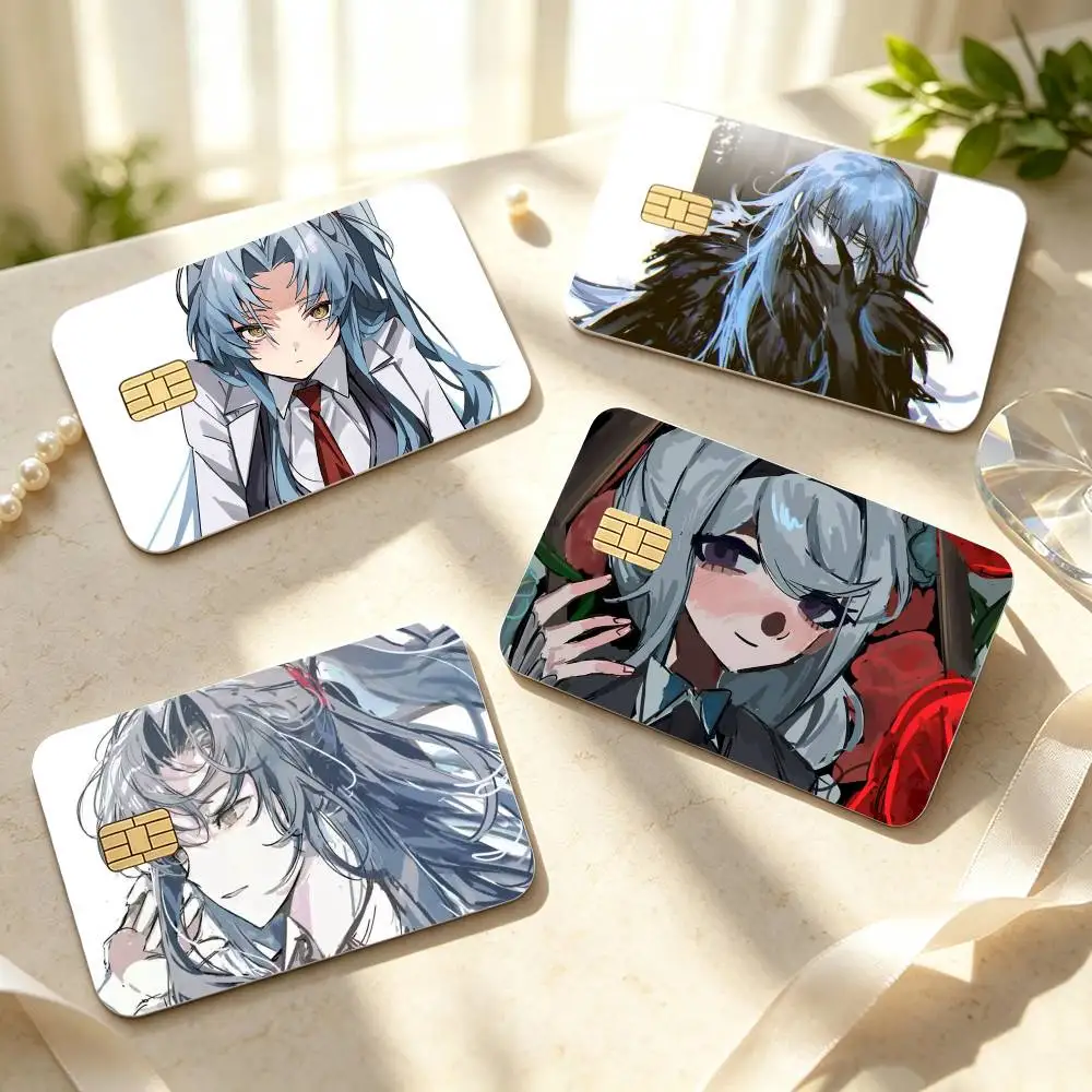 Library Of Ruina Angela  HD Credit Card Stickers Game Card Decal Small Chip Waterproof Sticker Gift Decor