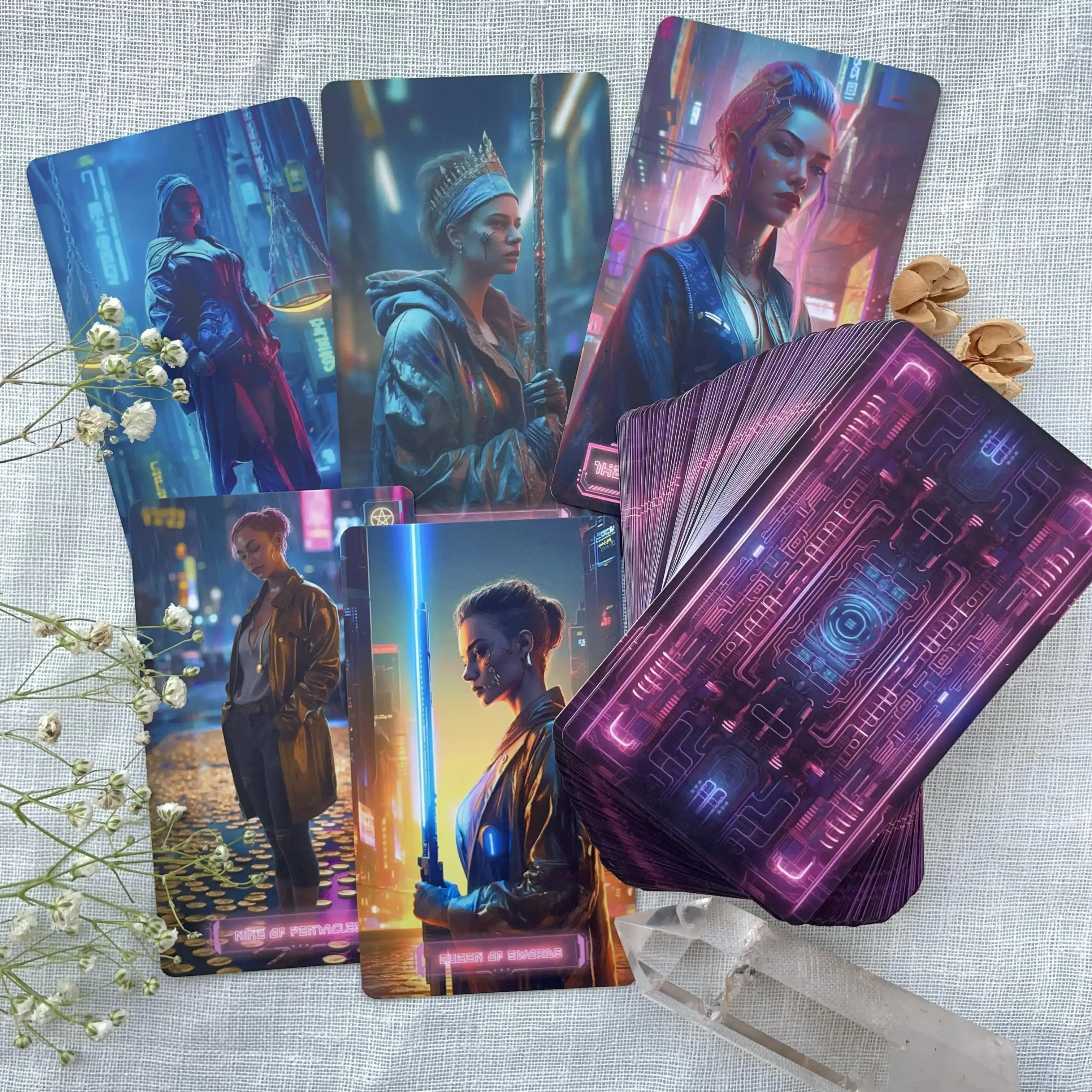 Prophecy Divination Deck Oracle Original High Quality Genuine Astrologers Punk Night Tarot Card Exquisite Collection Gifts Set