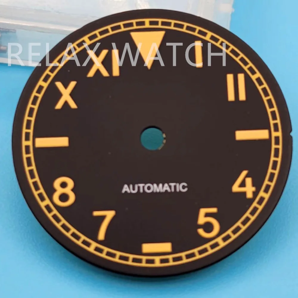 29mm Vintage Navy Luminous Dial fits NH35 ETA2824 MIYOTA8215 Automatic Movement