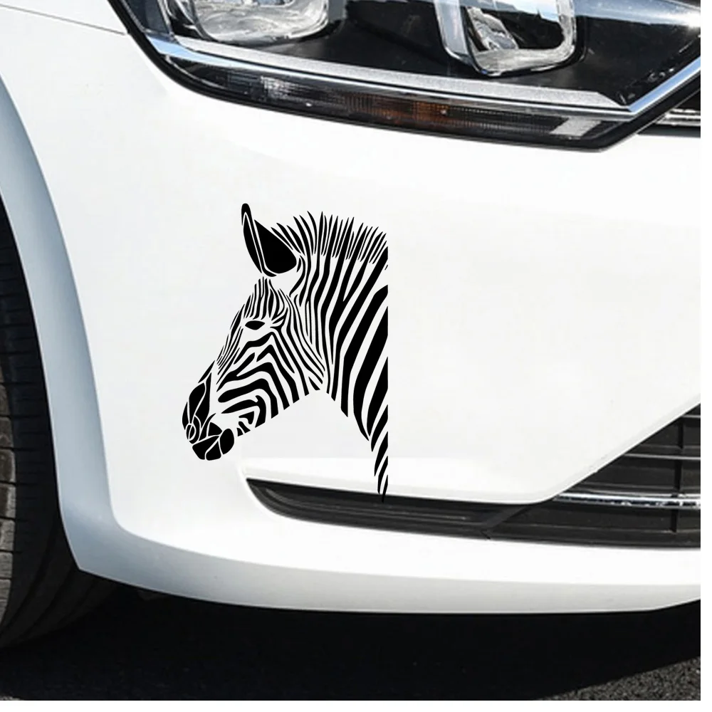 Diy zebra car Stickers Voiture Die Cut Decal Bumper Sticker For Windows, Cars, Trucks, Laptops