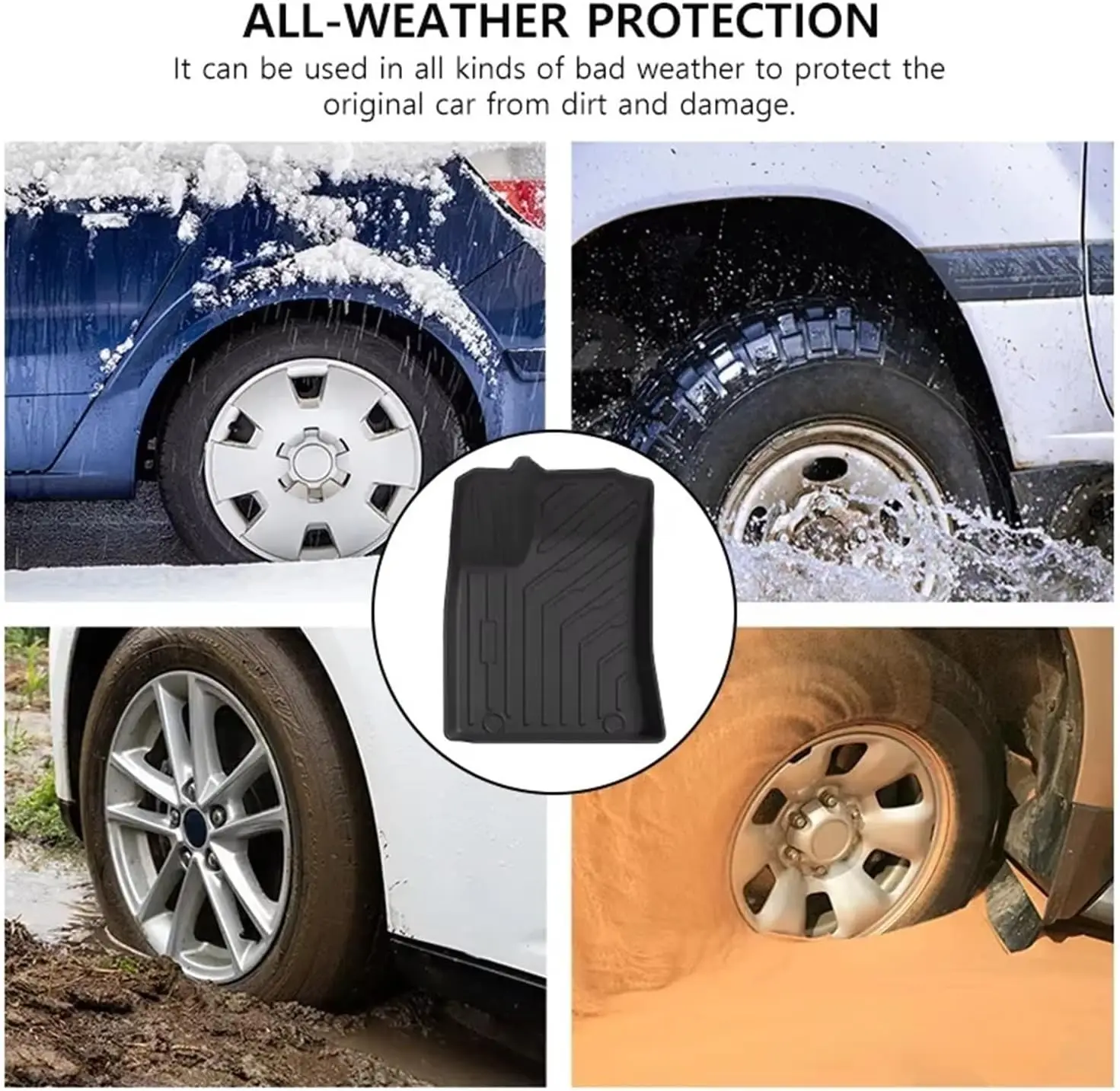 TPE Full Coverage Car Floor Mats Custom Fit BYD Seagull 2023-2026 Waterproof Anti-slip Auto Foot Liners EV Interior Protector