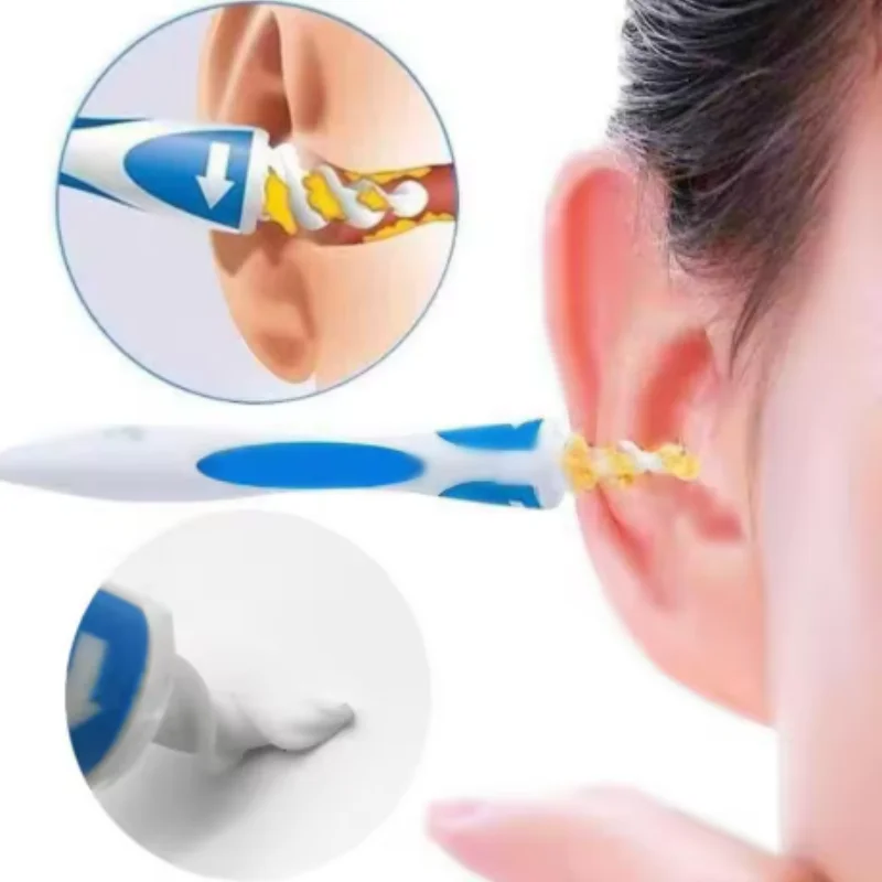 Rotary Spiral Ear Pick Cleaner ABS Ear Wax Remover Portable Household Ear Cleaning Comfortable Ear Spoon Kit