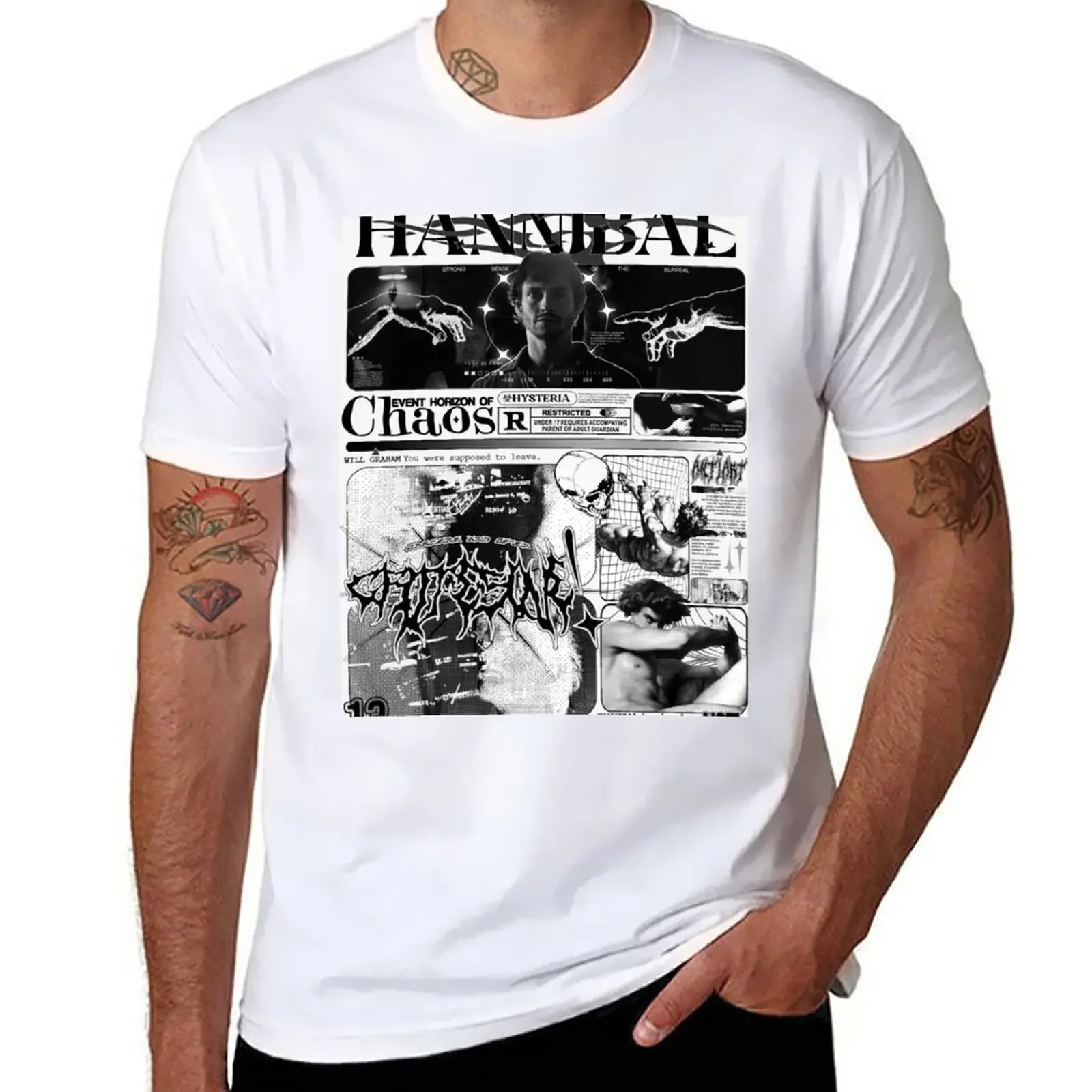 event horizon of chaos - Hannibal T-Shirt summer top tees men workout shirt