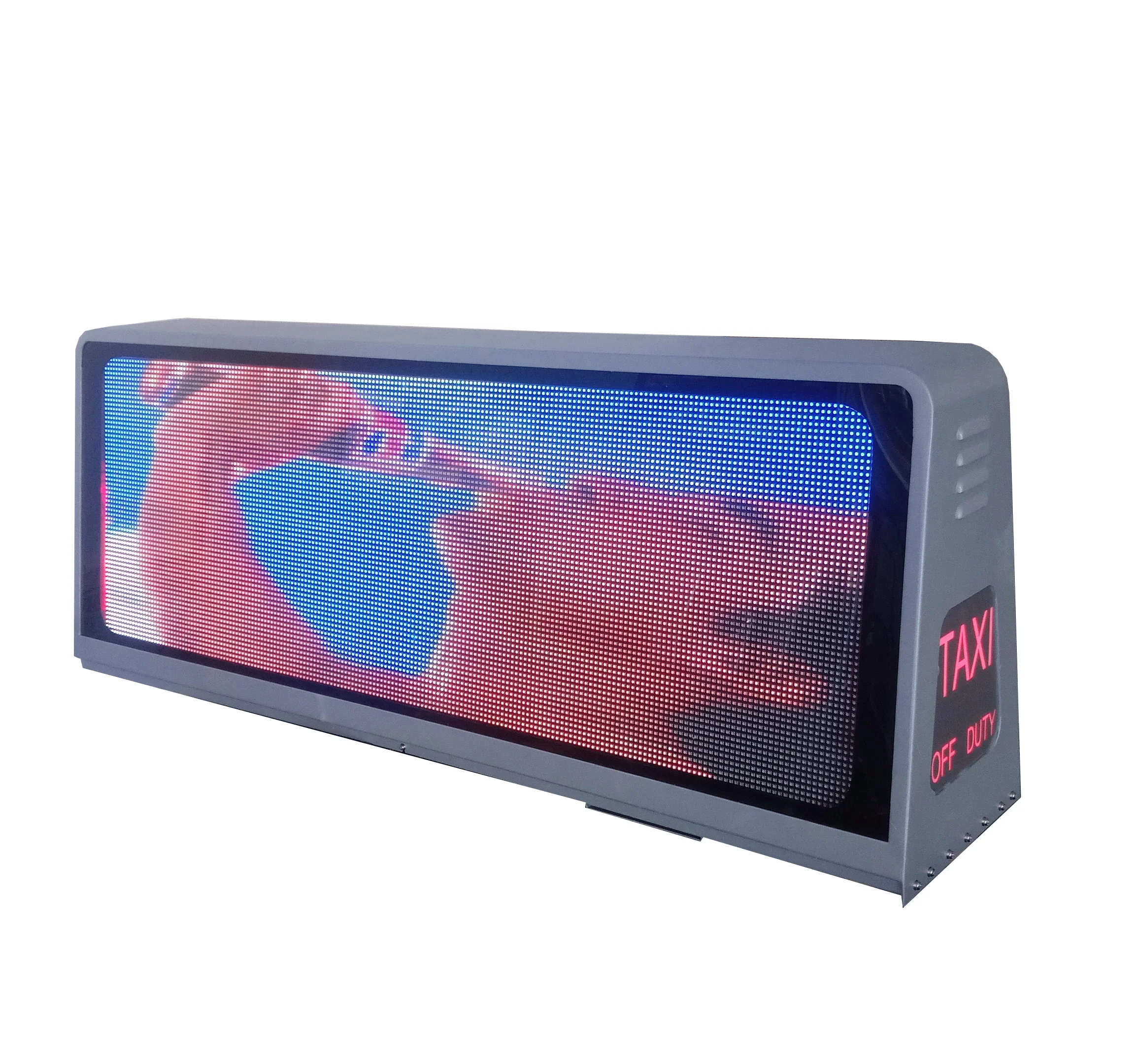 Double Sided Outdoor Scrolling Sign Waterproof LED Screen P5 Car Street Advertising Taxi Top LED Display