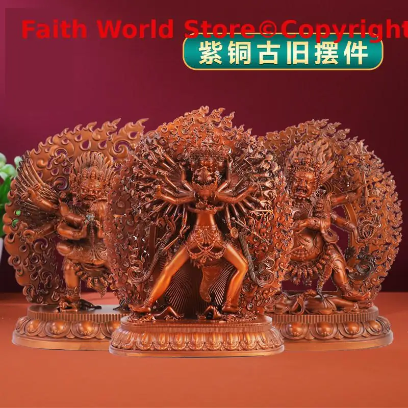 Various types Tibetan Dharma Buddha statue RARE guardian Buddha figure TOP COPPER CARVING family worship monk blessing 15CM