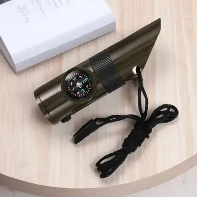 Wielofunkcyjny gwizdek survivalowy, wykonany z lekkiego materiału ABS, przenośny gwizdek awaryjny do wędrówek, biwakowania, żeglarstwa i zapewniający bezpieczeństwo.