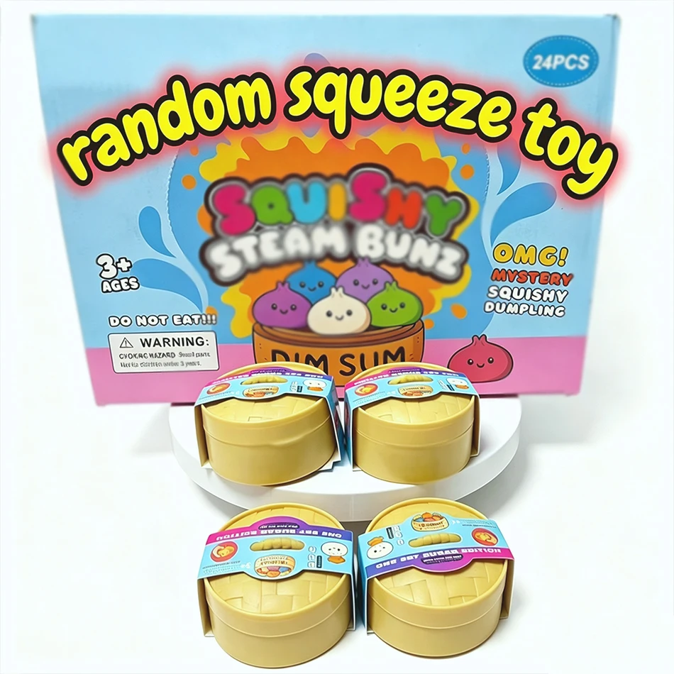 2026 Neue Blind Box Bunte Simulierte Knödel-Squishies zur Entspannung und Angstlinderung, Antistress-Rebound-Quetschspielzeug